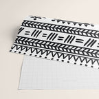 Tribal black and white Wrapping Paper Gallery Image 2