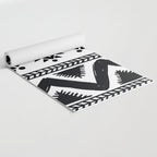 Tribal black and white Yoga Mat Gallery Image 2