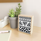 Tribal black and white Mini Art Print Gallery Image 2