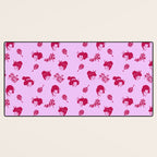 Red and pink Japanese pattern Desk Mat Gallery Image 3