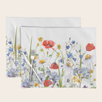 Scandinavian Colorful Midsummer Wildflowers Meadow  Placemat Gallery Image 1