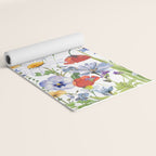 Scandinavian Colorful Midsummer Wildflowers Meadow  Yoga Mat Gallery Image 2