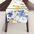 Scandinavian Colorful Midsummer Wildflowers Meadow  Table Runner Gallery Image 1
