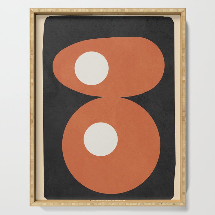 Mid-Century Abstract Balance 09 Serving Tray Gallery Image 1