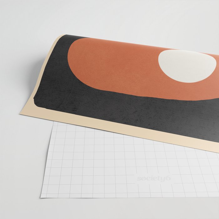 Mid-Century Abstract Balance 09 Wrapping Paper Gallery Image 2
