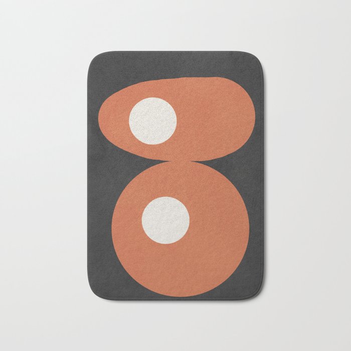 Mid-Century Abstract Balance 09 Bath Mat Gallery Image 1