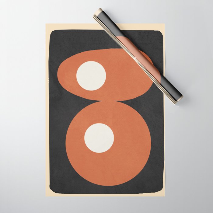 Mid-Century Abstract Balance 09 Wrapping Paper Gallery Image 1