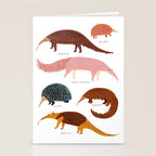 Pangolin, Anteater & Echidna Print Stationery Card Gallery Image 2