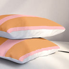 Simple Stripes Pattern - Pink Orange Pillow Sham Gallery Image 3