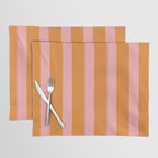 Simple Stripes Pattern - Pink Orange Placemat Gallery Image 1