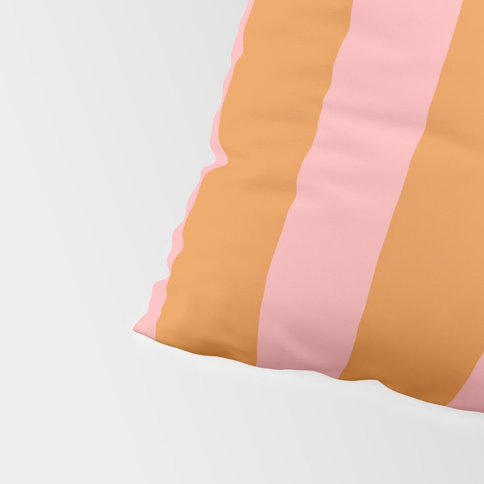 Simple Stripes Pattern - Pink Orange Pillow Sham Gallery Image 4