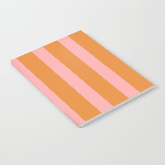 Simple Stripes Pattern - Pink Orange Notebook Gallery Image 2