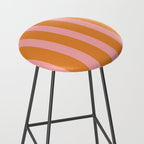 Simple Stripes Pattern - Pink Orange Stool Gallery Image 2