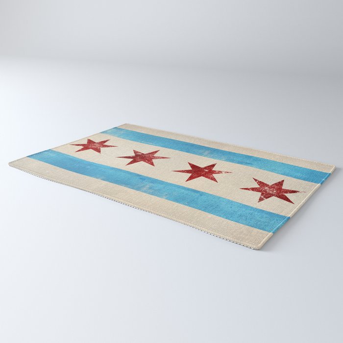 Chicago Flag Rug Gallery Image 3