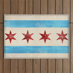 Chicago Flag Outdoor Rug Gallery Image 1