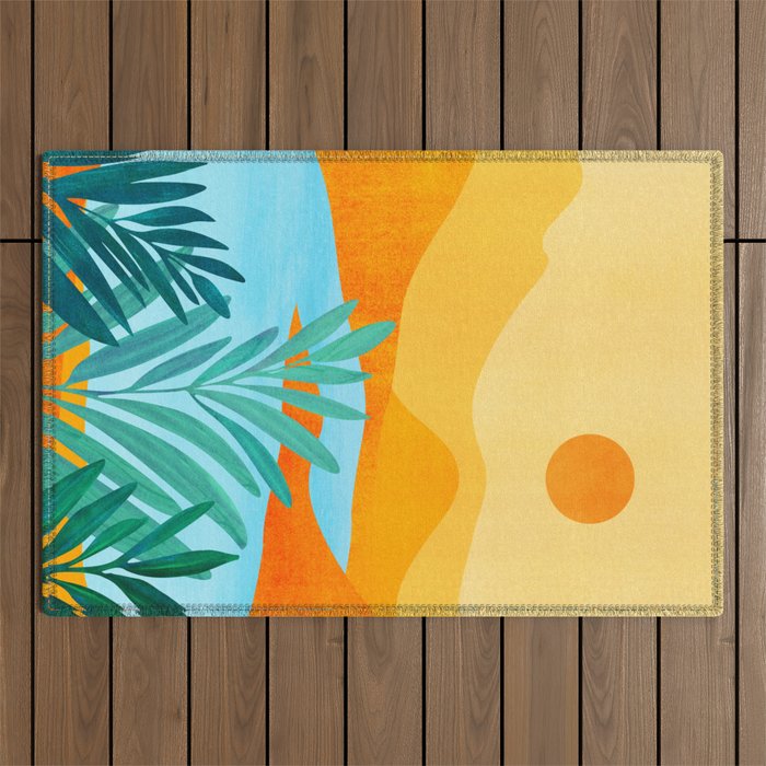 Summer Mountains Landscape Series Outdoor Rug Gallery Image 1