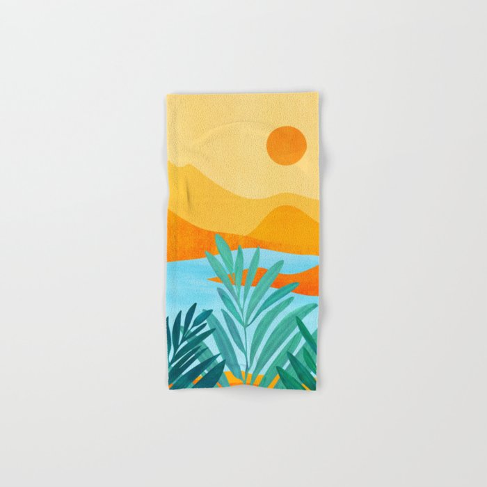 Summer Mountains Landscape Series Bath Towel Gallery Image 1