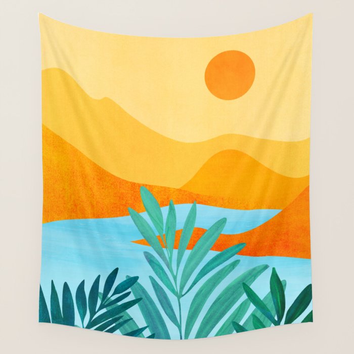 Summer Mountains Landscape Series Wall Tapestry Gallery Image 4