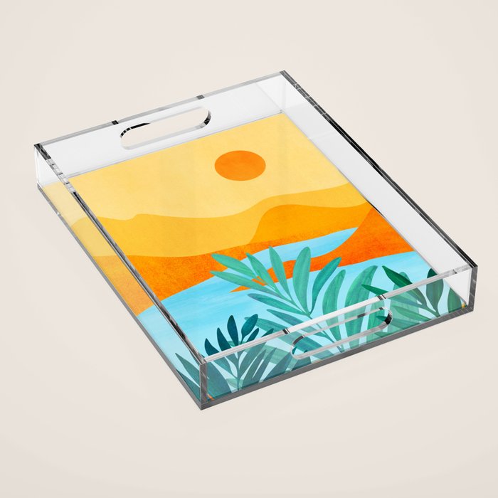 Summer Mountains Landscape Series Acrylic Tray Gallery Image 1