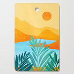 Summer Mountains Landscape Series Cutting Board Gallery Image 1