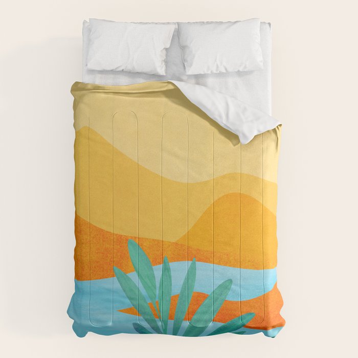 Summer Mountains Landscape Series Comforter Gallery Image 1