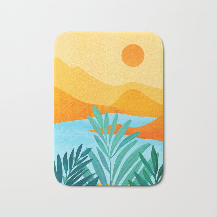 Summer Mountains Landscape Series Bath Mat Gallery Image 1
