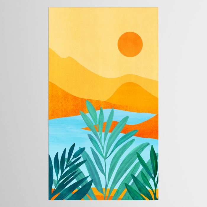 Summer Mountains Landscape Series Tablecloth Gallery Image 2