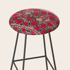 Tashkent Suzani Kokand Uzbekistan Print Stool Gallery Image 2