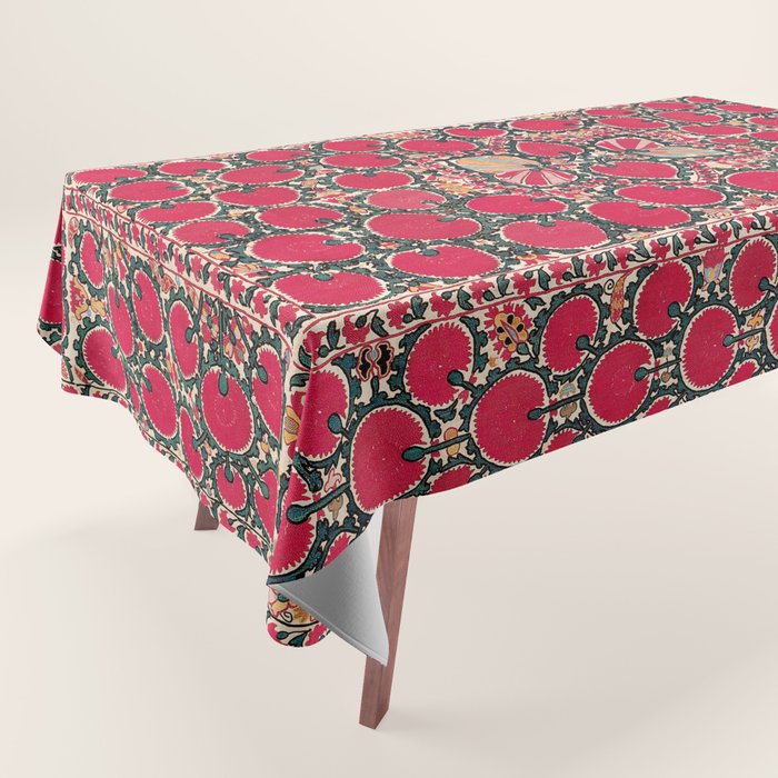 Tashkent Suzani Kokand Uzbekistan Print Tablecloth Gallery Image 1