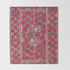 Tashkent Suzani Kokand Uzbekistan Print Throw Blanket Gallery Image 2