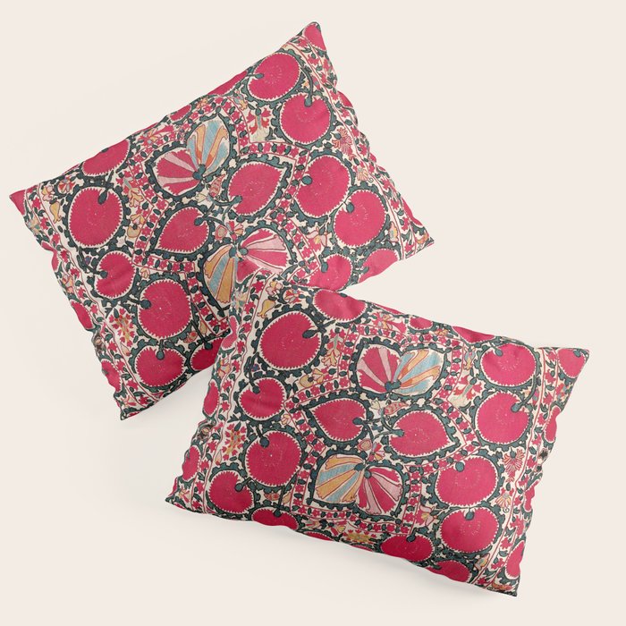 Tashkent Suzani Kokand Uzbekistan Print Pillow Sham Gallery Image 3