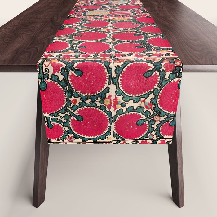 Tashkent Suzani Kokand Uzbekistan Print Table Runner Gallery Image 1