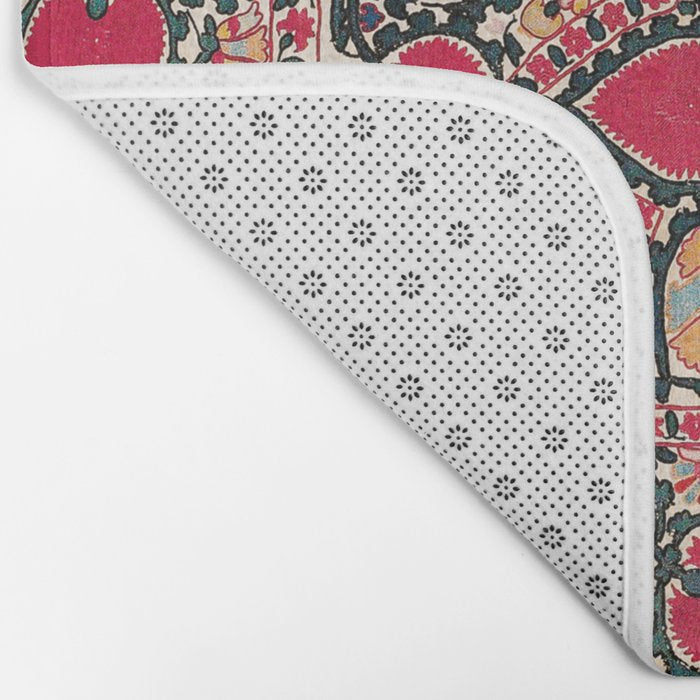 Tashkent Suzani Kokand Uzbekistan Print Bath Mat Gallery Image 2