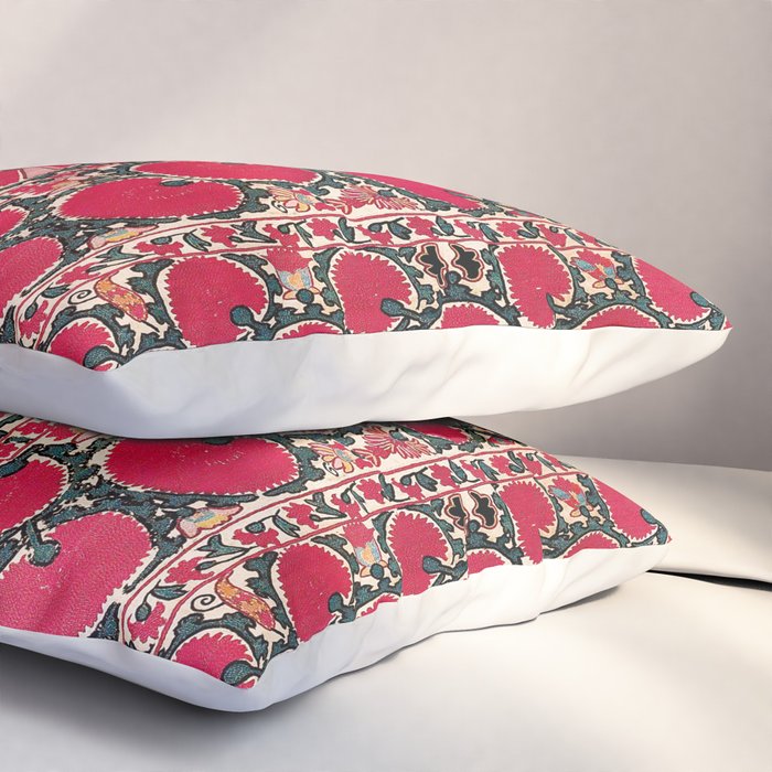 Tashkent Suzani Kokand Uzbekistan Print Pillow Sham Gallery Image 3