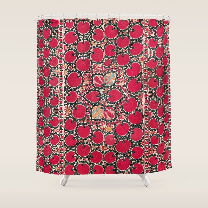 Tashkent Suzani Kokand Uzbekistan Print Shower Curtain Gallery Image 1
