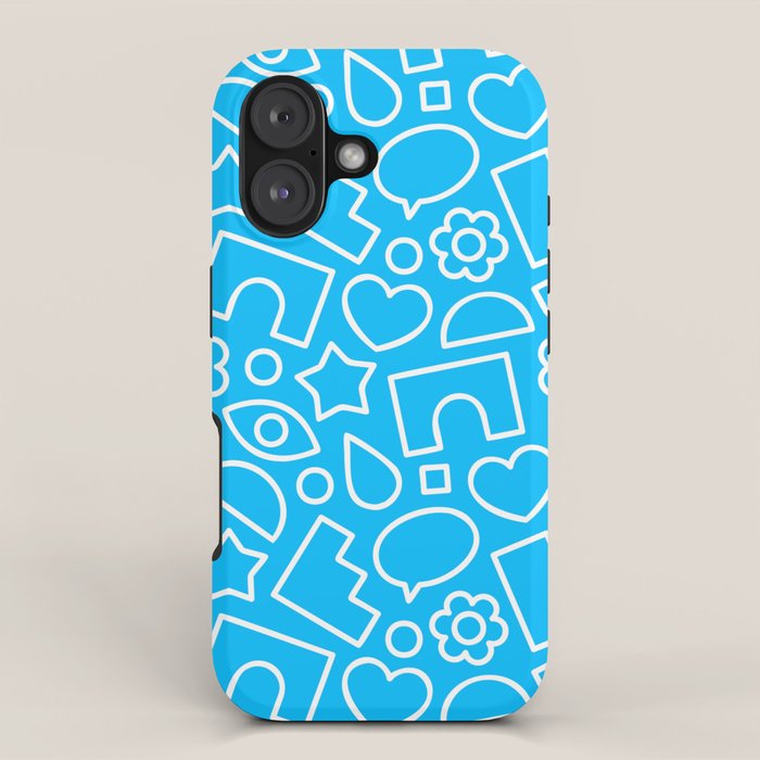 Abstract doodle shape art pattern iPhone Case Gallery Image 1