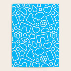 Abstract doodle shape art pattern Poster Gallery Image 4