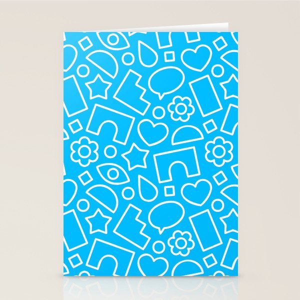 Abstract doodle shape art pattern Stationery Card Gallery Image 2