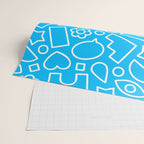 Abstract doodle shape art pattern Wrapping Paper Gallery Image 2