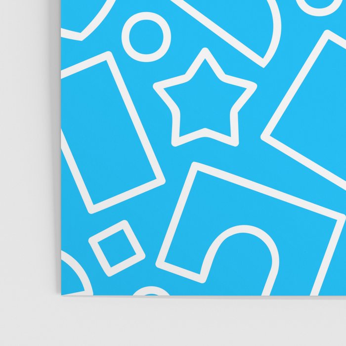 Abstract doodle shape art pattern Poster Gallery Image 3