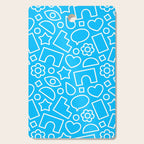 Abstract doodle shape art pattern Cutting Board Gallery Image 1