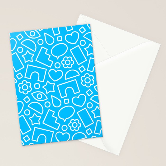 Abstract doodle shape art pattern Stationery Card Gallery Image 2