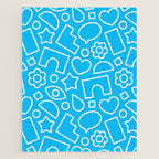 Abstract doodle shape art pattern Jigsaw Puzzle Gallery Image 1