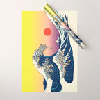 The Great Wave Of  Cat Wrapping Paper Gallery Image 1