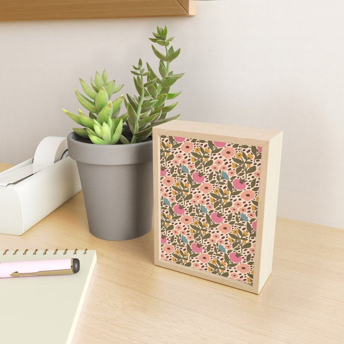 Vintage Ditsy Floral Mini Art Print Gallery Image 2