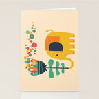 Elephant with giant flower Stationery Card Gallery Image 2