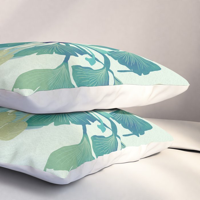 O Ginkgo (in Green) Pillow Sham Gallery Image 3
