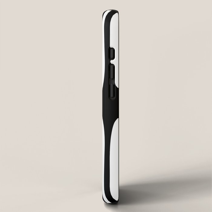 Midcentury Modern Confaab Abstract Pattern in Black and White iPhone Case Gallery Image 2