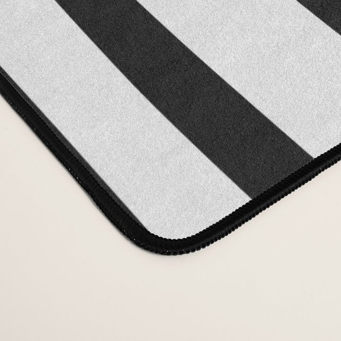 Midcentury Modern Confaab Abstract Pattern in Black and White Desk Mat Gallery Image 4