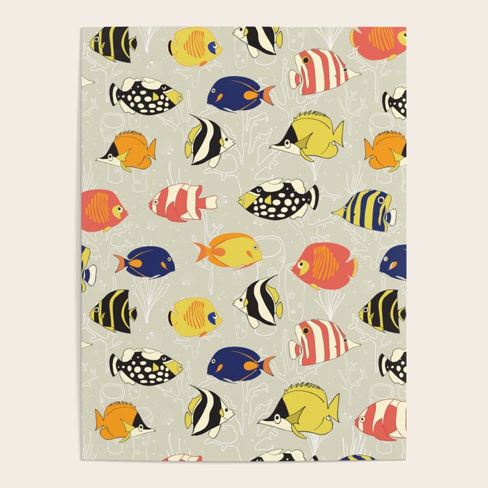Tropical Reef Fish Poster Gallery Image 1